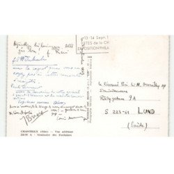 CHANTILLY: séminaire des fontaines vue aérienne 10x15 -  très bon état