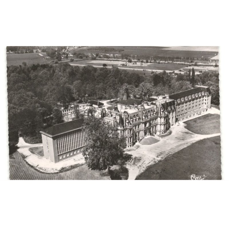 CHANTILLY: séminaire des fontaines vue aérienne 10x15 -  très bon état