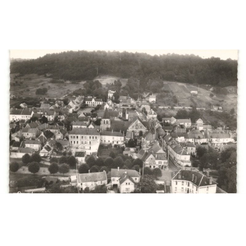 ATTICHY: vue générale vue aérienne 10x15 - très bon état