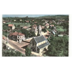 TRACY-le-VAL: l'église vue aérienne 10x15 - très bon état