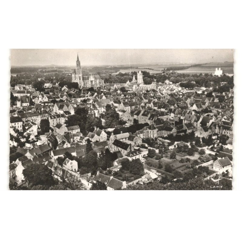 SENLIS: vue générale vue aérienne 10x15 - très bon état