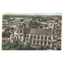 SAINT-LEU-D'ESSERENT: vue aérienne 10x15 - très bon état