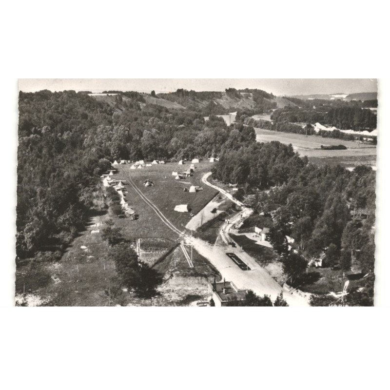 SAINT-LEU-D'ESSERENT: terrain de camping, le pré des moines vue aérienne 10x15 - très bon état
