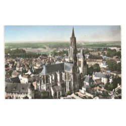 SENLIS: cathédrale vue aérienne 10x15 - très bon état