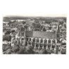 SAINT-LEU-D'ESSERENT: l'abbatiale du XIIe siècle côté nord-ouest vue aérienne 10x15 - très bon état