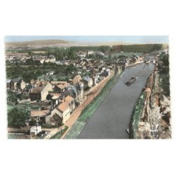 PONT-l'EVEQUE-SEMPIGNY: l'écluse vue aérienne 10x15 - très bon état