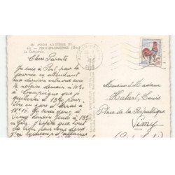 PONT-SAINTE-MAXENCE: la cathédrale vue aérienne 10x15 - très bon état