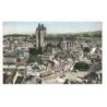 NOYON: la cathédrale et place de l'hôtel de ville vue aérienne 10x15 - très bon état