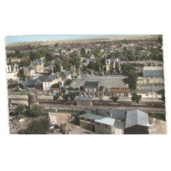 FORMERIE: la gare vue aérienne 10x15 - très bon état