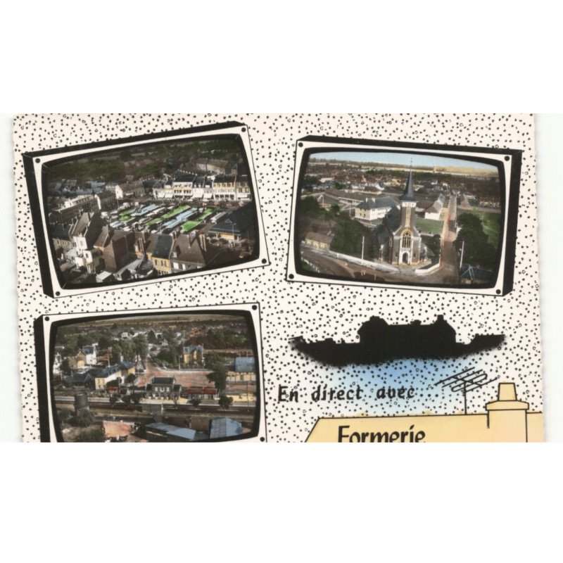 FORMERIE: en direct avec... vue aérienne 10x15 - très bon état