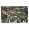 JANVILLE: vue d'ensemble l'église le port, vue aérienne 10x15 - très bon état