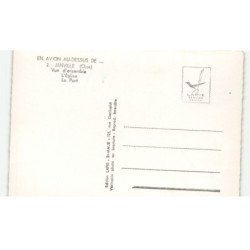JANVILLE: vue d'ensemble l'église le port, vue aérienne 10x15 - très bon état