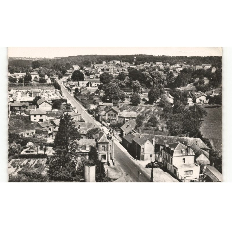LA CHAPELLE-aux-POTS: vue générale, rue de la gare vue aérienne 10x15 - très bon état