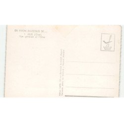 JAUX: vue générale et l'oise vue aérienne 10x15 - très bon état