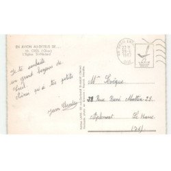 CREIL: l'église saint-médard vue aérienne 10x15 - très bon état