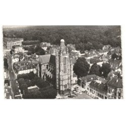 COMPIEGNE: église et place saint-jacques vue aérienne 10x15 - très bon état