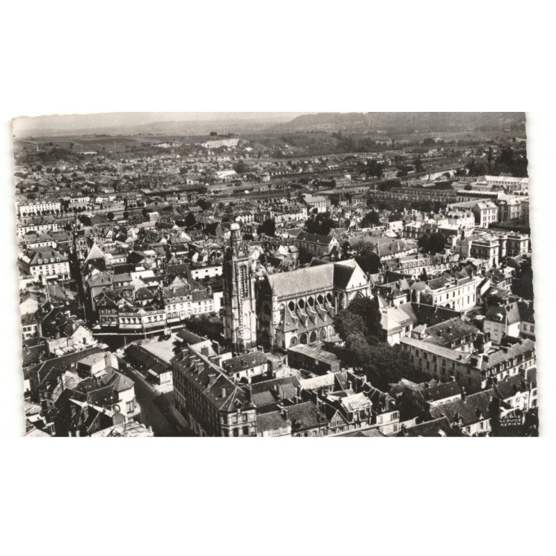 COMPIEGNE: vue d'ensemble vue aérienne 10x15 - très bon état