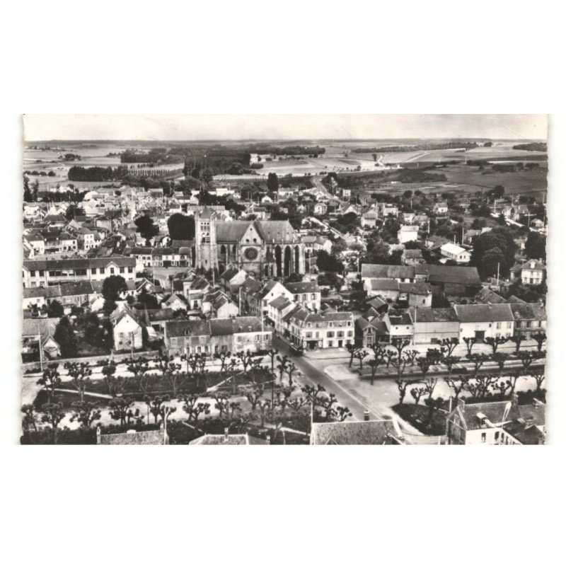 CHAMBLY: place du parterre, vue générale vue aérienne 10x15 - très bon état