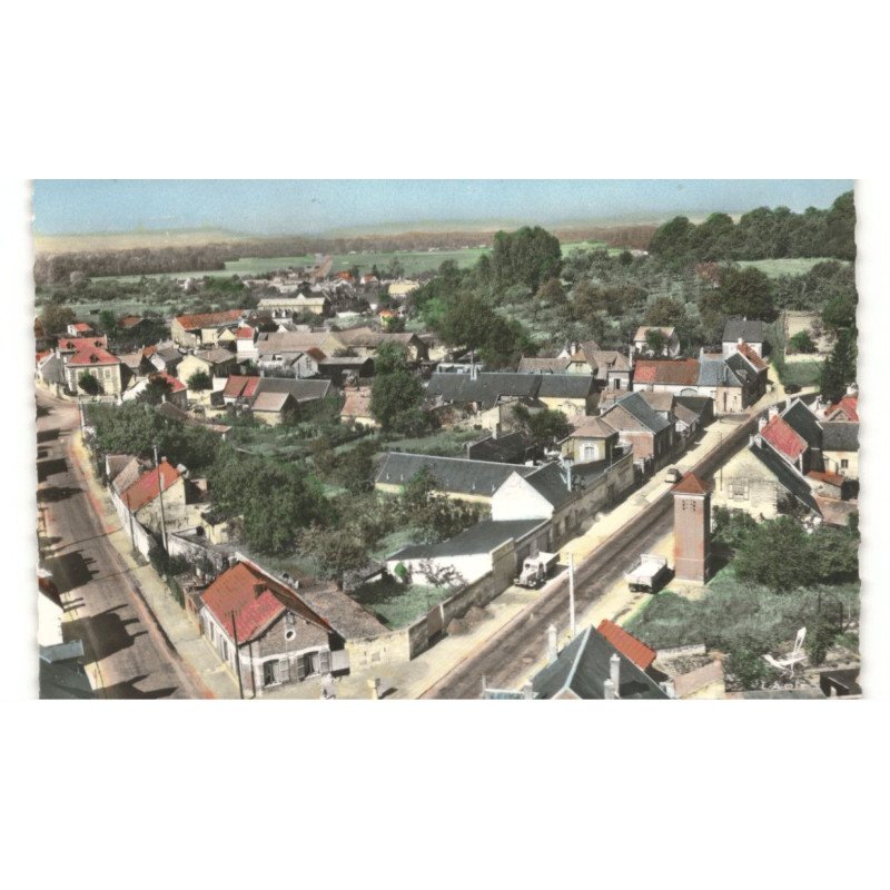 CARLEPONT: rue robert néret vue aérienne 10x15 - très bon état
