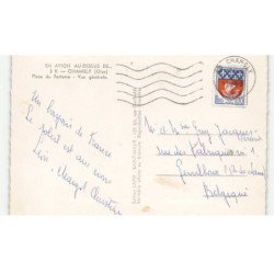 CHAMBLY: place du parterre, vue générale vue aérienne 10x15 - très bon état