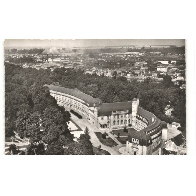 CREIL: école nationale professionnelle, Jules Uhry vue aérienne 10x15 - très bon état
