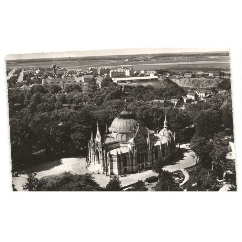 DREUX: chapelle royale saint-louis vue aérienne 10x15 - très bon état