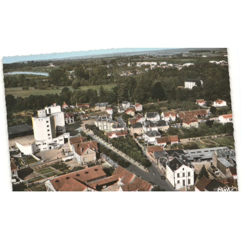 NOGENT-el-ROI: le quartier de la gare vue aérienne 10x15 - très bon état
