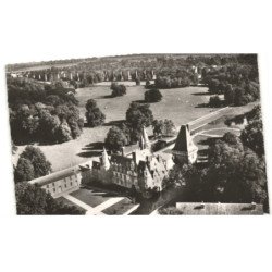 MAINTENON: le château façade nord, le parc, l'aqueduc vue aérienne 10x15 - très bon état