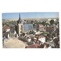 ILLIERS: l'église vue aérienne 10x15 - très bon état