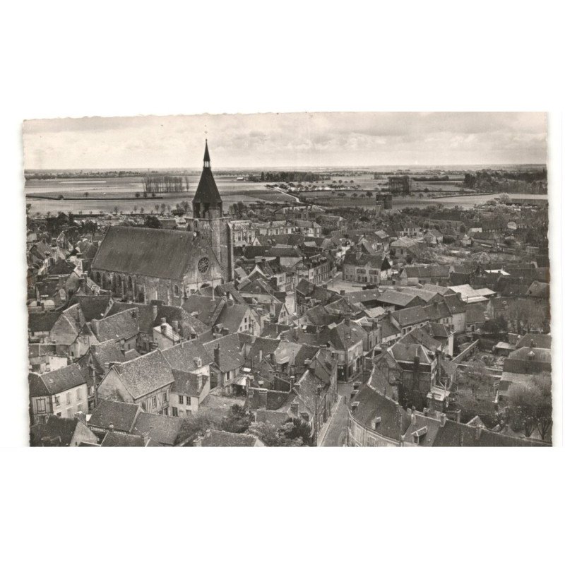 ILLIERS: vue générale vue aérienne 10x15 - très bon état