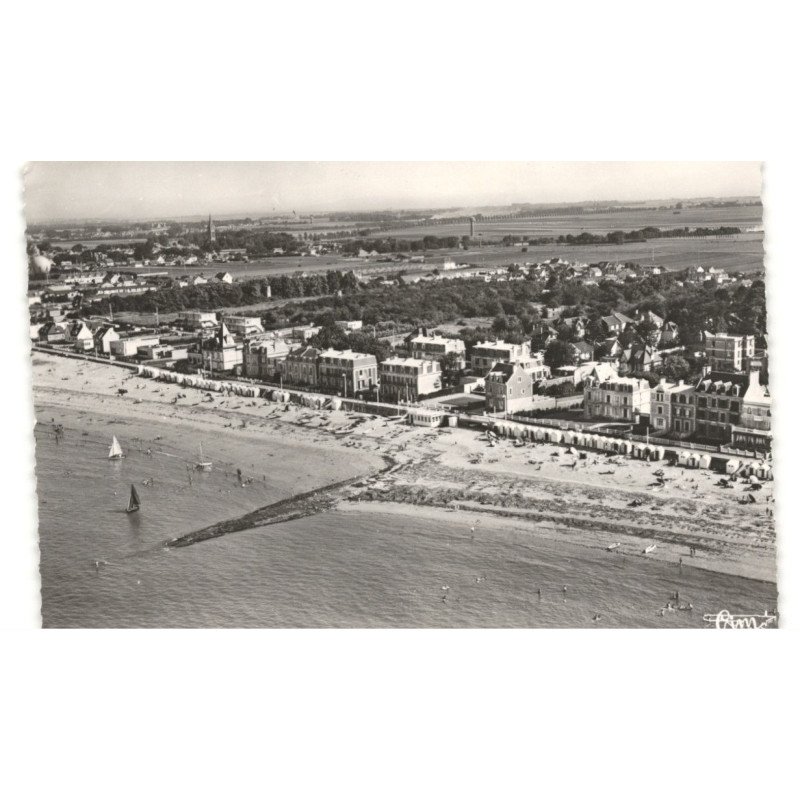 SAINT-AUBIN-sur-MER: vue générale vue aérienne 10X15 - très bon état