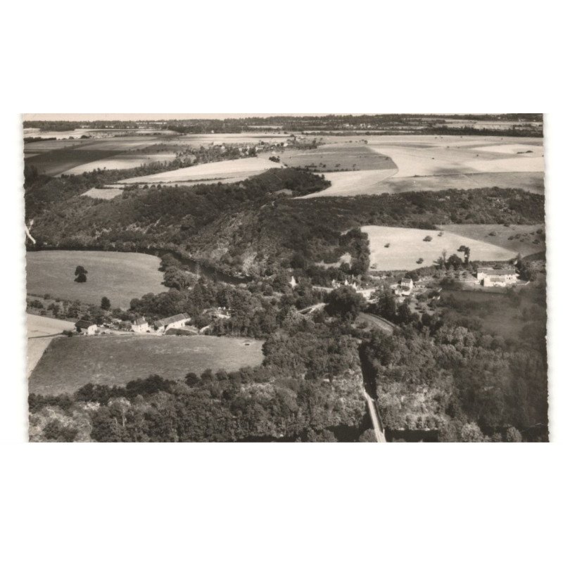 THURY-HARCOURT: le pont de la tranché du hom vue aérienne 10X15 - très bon état