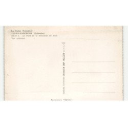 THURY-HARCOURT: le pont de la tranché du hom vue aérienne 10X15 - très bon état