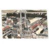 LA DELIVRANDE: vue générale, la basilique vue aérienne 10X15 - très bon état