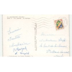 LA DELIVRANDE: vue générale, la basilique vue aérienne 10X15 - très bon état