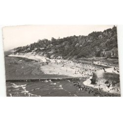 VILLERVILLE-sur-MER: la plage vue aérienne 10X15 - très bon état