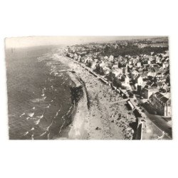 SAINT-AUBIN-sur-MER: la plage vue aérienne 10X15 - très bon état