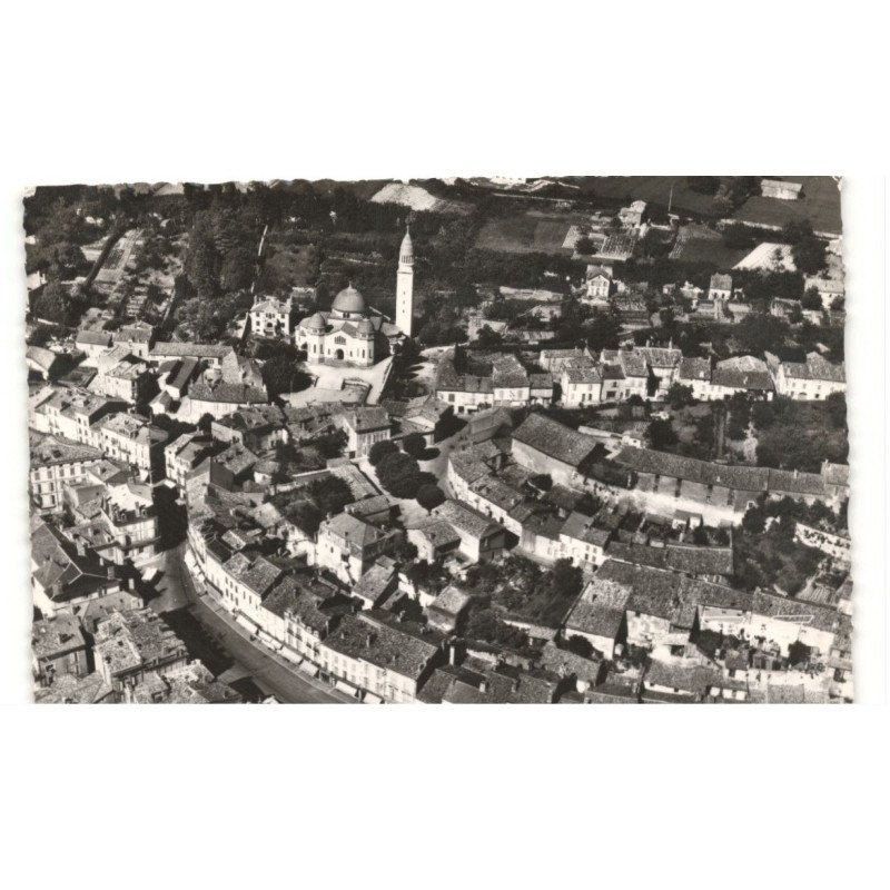 RIBERAC: vue générale vue aérienne 10x15 - très bon état
