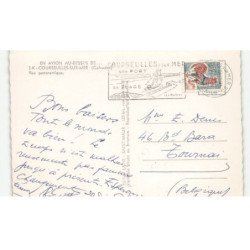 COURSEULLES-sur-MER: vue panoramique vue aérienne 10X15 - très bon état