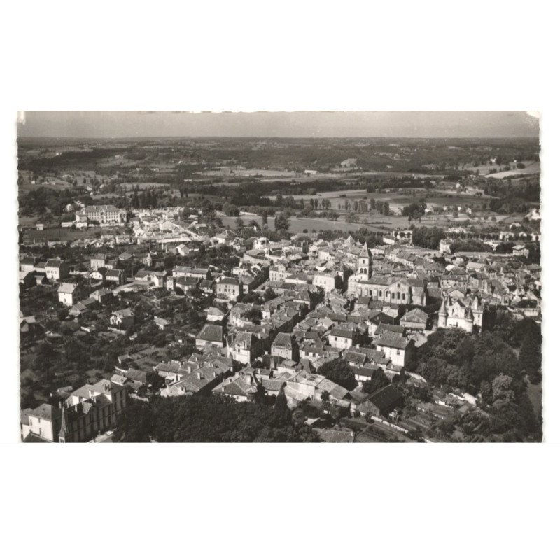 THIVIERS: vue générale vue aérienne 10x15 - très bon état