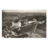 HAUTEFORT: le château XVIIe siècle et ses magnifique jardins vue aérienne 10x15 - très bon état