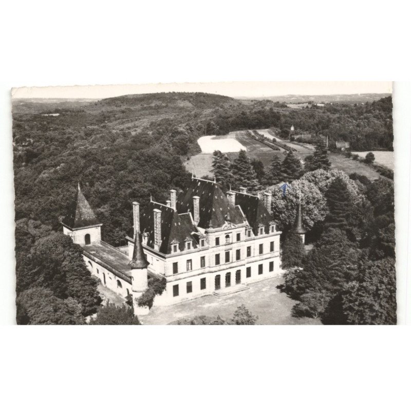DOMME: château de giversac vue aérienne 10x15 - très bon état