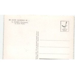 THIVIERS: le jardin public vue aérienne 10x15 - très bon état