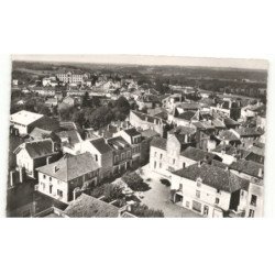 THIVIERS: vue d'ensemble poste place foch vue aérienne 10x15 - très bon état