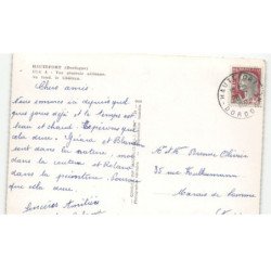 HAUTEFORT: vue générale, au fond, le château vue aérienne 10x15 - très bon état