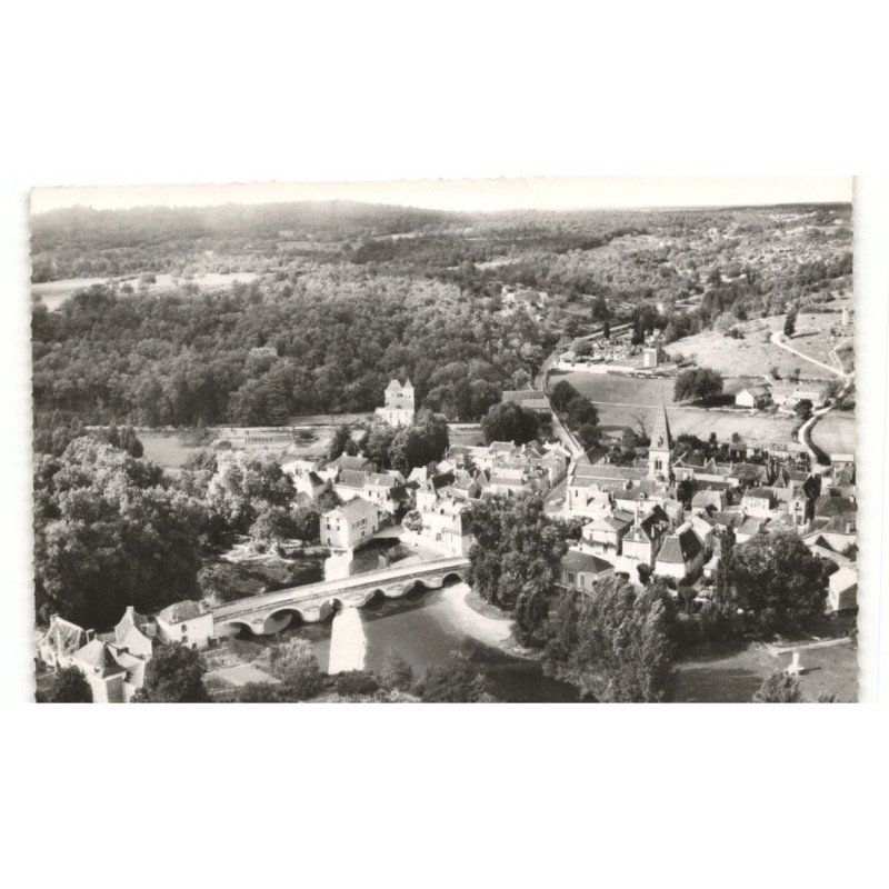 CUBJAC: vue générale vue aérienne 10x15 - très bon état