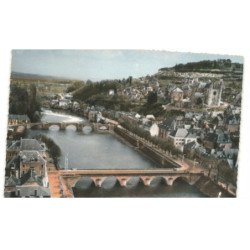 TERRASSON: vue générale bassin de la vézère vue aérienne 10x15 - très bon état
