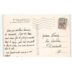 TERRASSON: vue générale bassin de la vézère vue aérienne 10x15 - très bon état