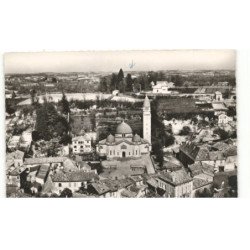 RIBERAC: l'église: vue aérienne 10x15 - très bon état