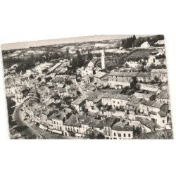 RIBERAC: vue générale vue aérienne 10x15 - très bon état